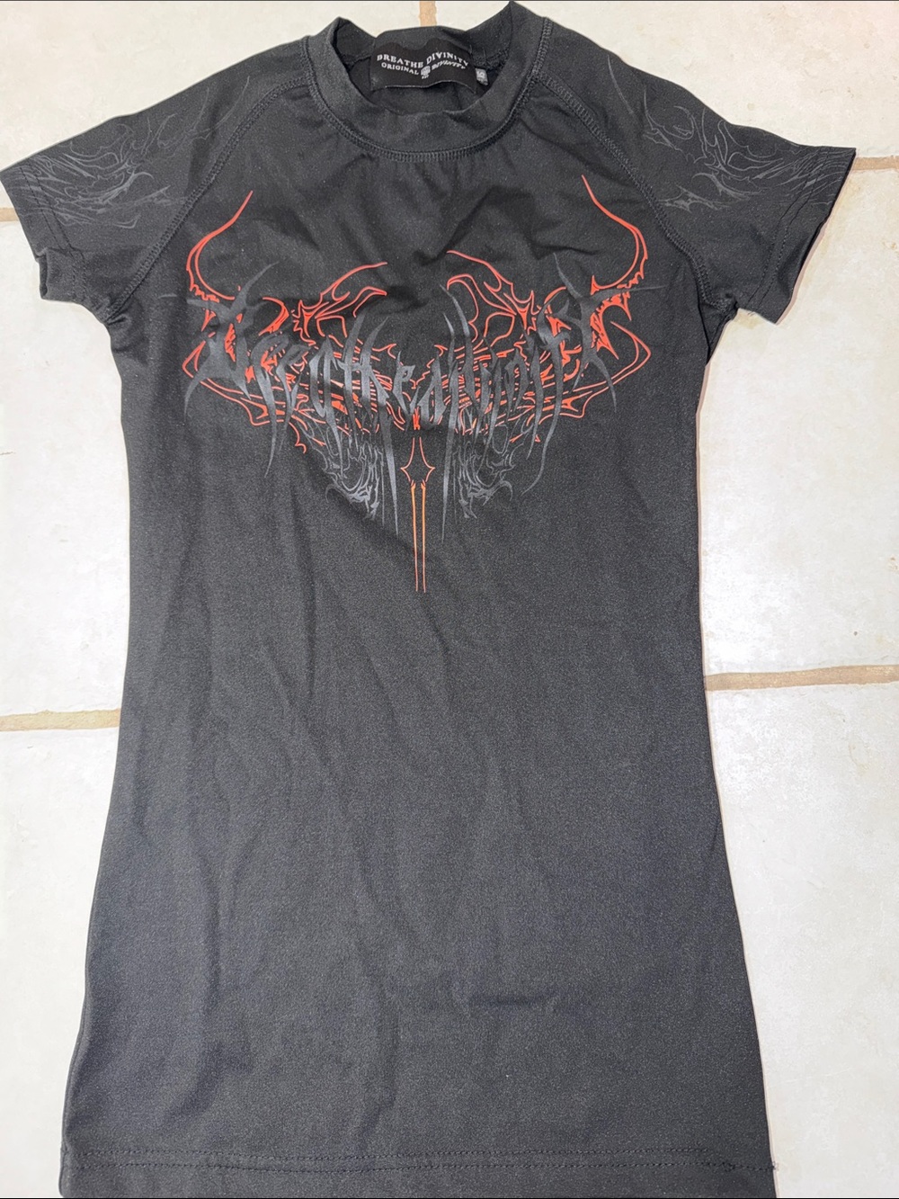 Breathedivinity Void Tech Cyber Skeleton Compression shirt